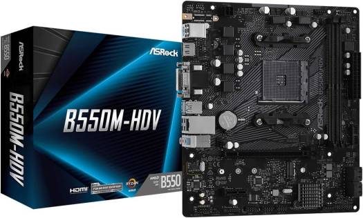 ASROCK M/B Models AMD - ASROCK B550M-HDV D4 mATX