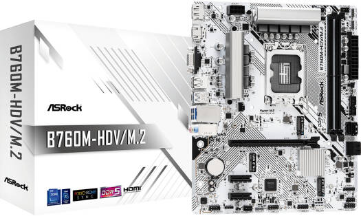 ASROCK M/B Models Intel 7 series - ASROCK B760M-HDV/M.2 D4 mATX