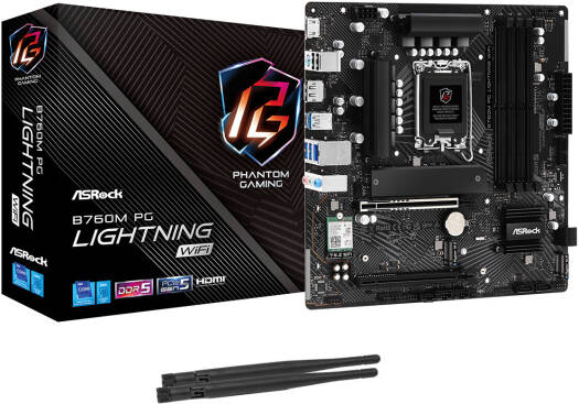 ASROCK M/B Models Intel 7 series - ASROCK B760M PG Lightning WIFI D5 mATX