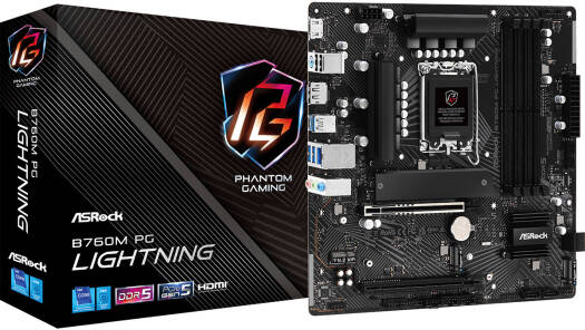 ASROCK M/B Models Intel 7 series - ASROCK B760M PG Lightning D5 mATX