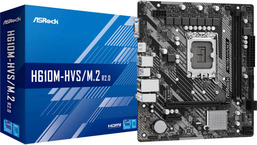 ASROCK M/B Models Intel 6 series - ASROCK H610M-HVS/ M.2 R2.0 D4 mATX