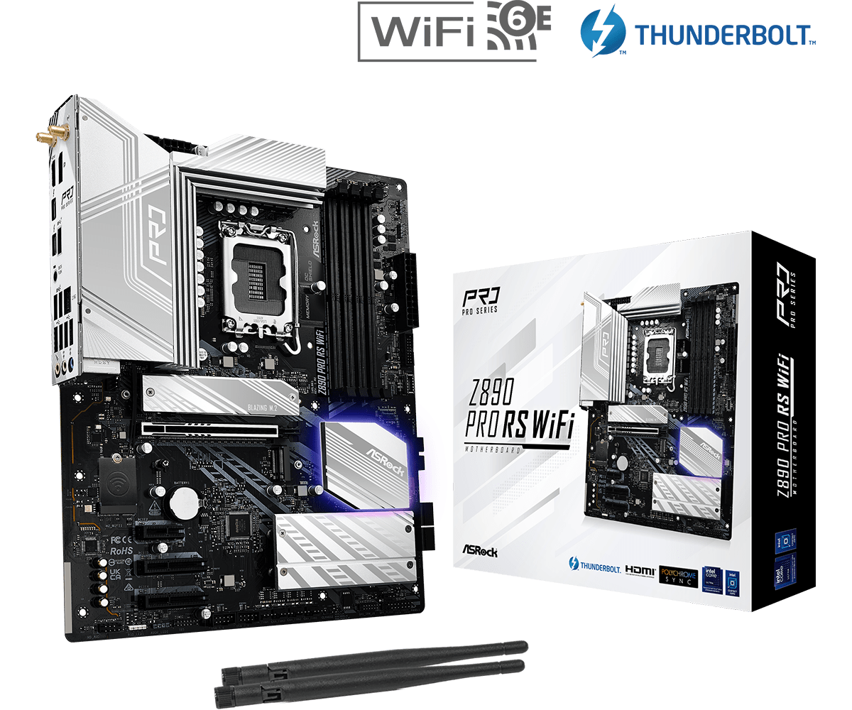 ASROCK M/B Models Intel 8 series - ASROCK Z890 Pro RS WiFi D5 ATX