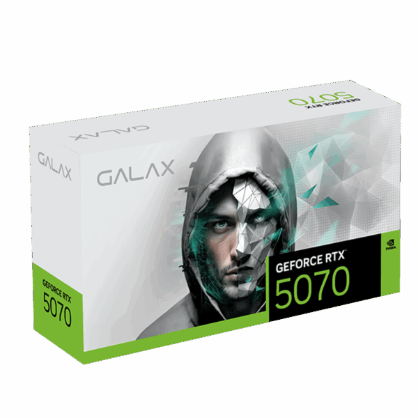 Second image of B57S Black GF RTX5070 EX Gamer White PCI-E 12GB / GDDR7 192BIT W/DP/DP/DP/HDMI/Cooling Fan