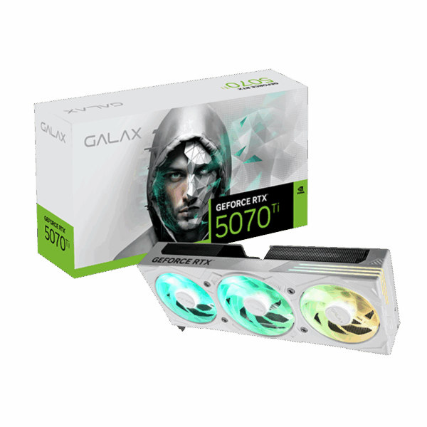 Second image of B37S Black GF RTX5070 Ti 1-Click OC White PCI-E 16GB / GDDR7 256BIT  W/DP/DP/DP/HDMI/Cooling Fan