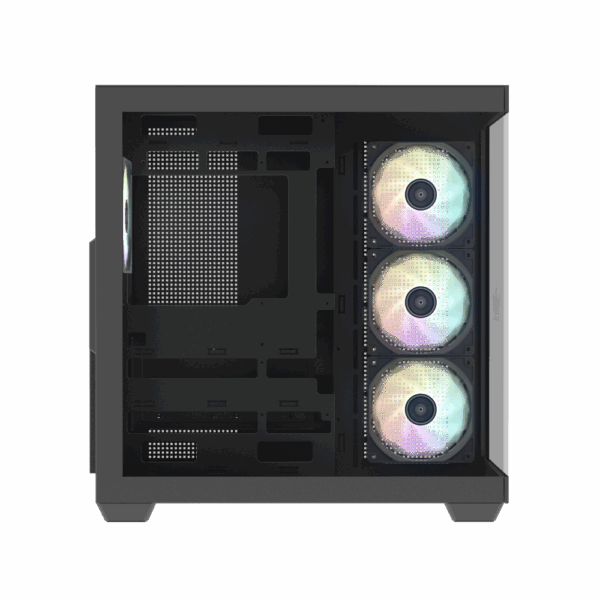 HOF ALLSYNQ PC CASE Black,ATX, M-ATX, ITX, 4 ARGB Fans